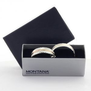 Montana Silversmiths Feather Rose Gold Vein Hoop Earrings (ER3430RG)